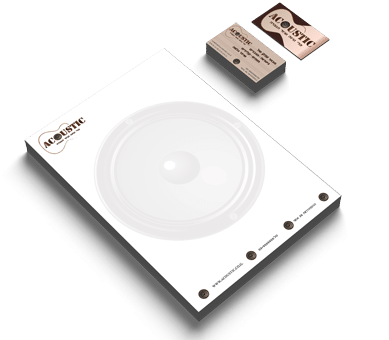 עיצוב ומיתוג פלייר אקוסטיקה