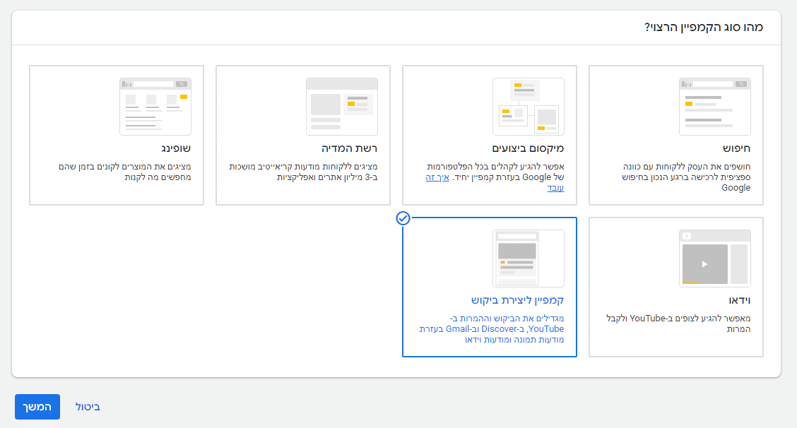 קמפיין דיסקאברי בגוגל אדס